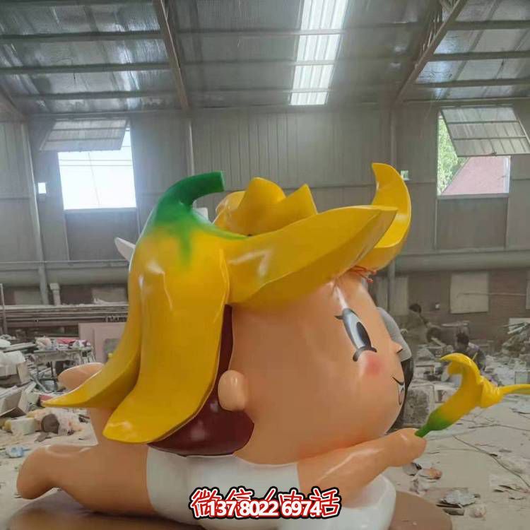 玻璃鋼戶(hù)外裝飾擺件，精致美觀、趣味卡通人物景觀