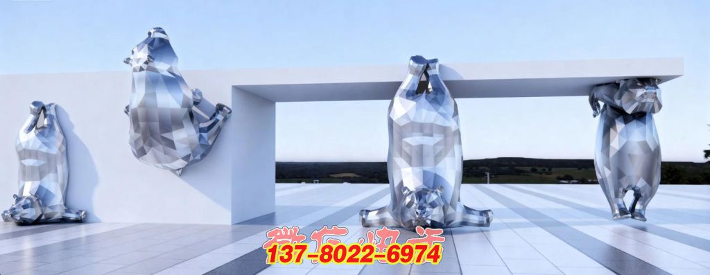 律動之姿：不銹鋼動物的景觀交響